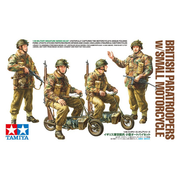 TAMIYA 1/35 BRITŠTÍ VÝSADKÁŘI S MALOU MOTORKOU 35337