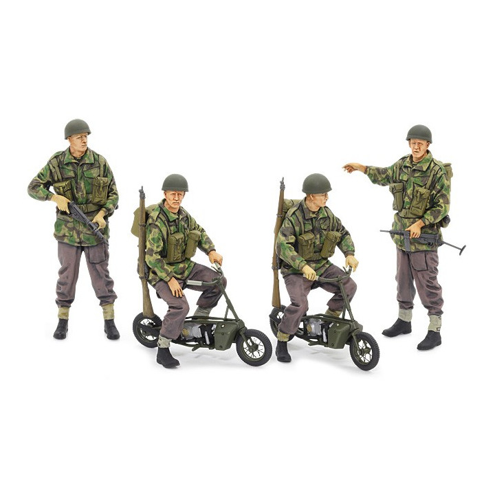 TAMIYA 1/35 BRITISH PARATROOPERS WITH SMALL MOTORCYCLE (35337)