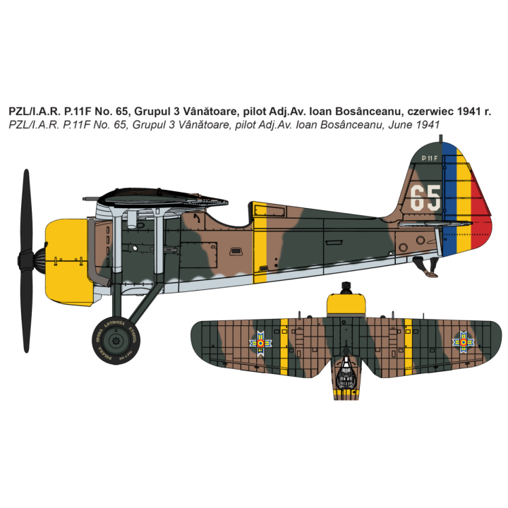 IBG 1/72 PZL / IAR P.11F ROMANIAN FIGHTER (72521)