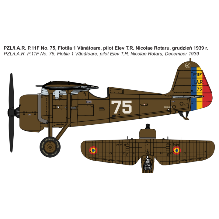 IBG 1/72 PZL / IAR P.11F ROMANIAN FIGHTER (72521)