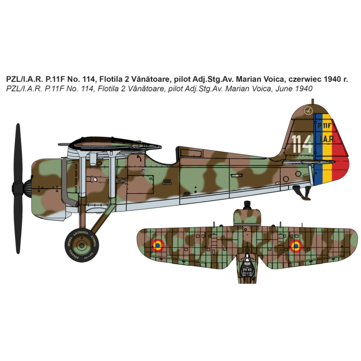 IBG 1/72 PZL / IAR P.11F ROMANIAN FIGHTER (72521)