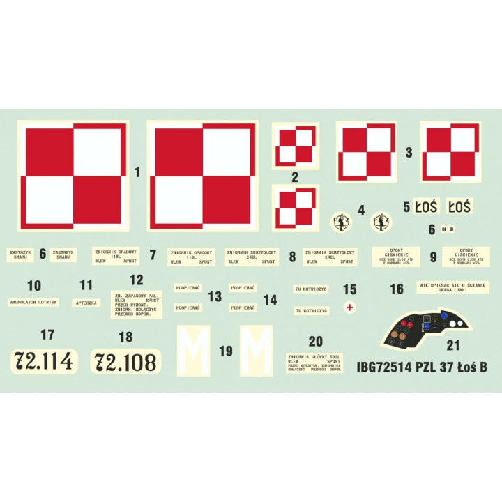 IBG 1/72 MOOSE PLANE AND PZL 37B POLISH BOMBER (72514)