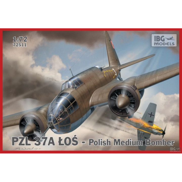 IBG 1/72 SAMOLOT ŁOŚ PZL 37A POLISH MEDIUM BOMBER (72511)