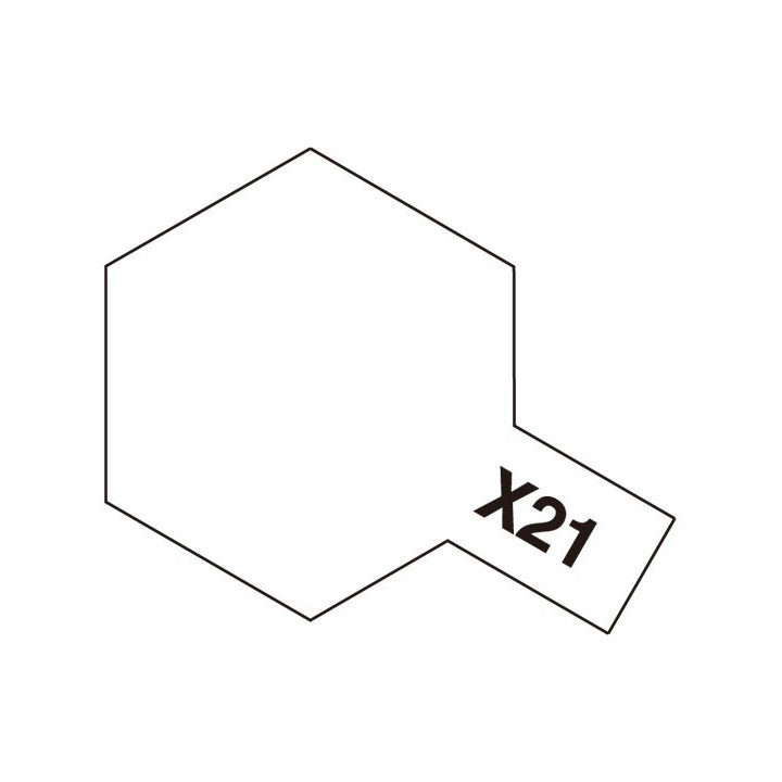 TAMIYA ACRYLIC PAINT X-21 FLAT BASE 10ml (81521)
