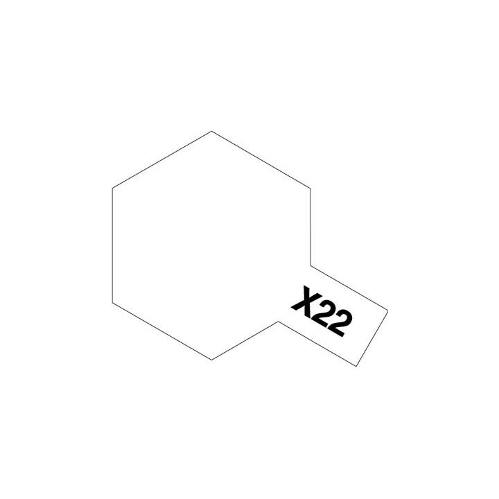 TAMIYA ACRYLIC PAINT X-22 CLEAR 10ml (81522)