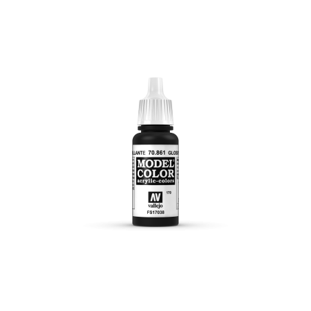 VALLEJO 170 MODEL COLOR GLOSS BLACK (70861)