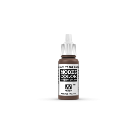 VALLEJO 140 MODEL COLOR FLAT BROWN 17 ml (70984)