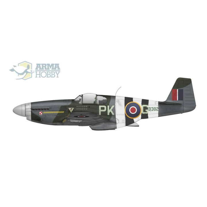 ARMA HOBBY 1/72 MUSTANG MK III P-51C     MODEL KIT (70039)