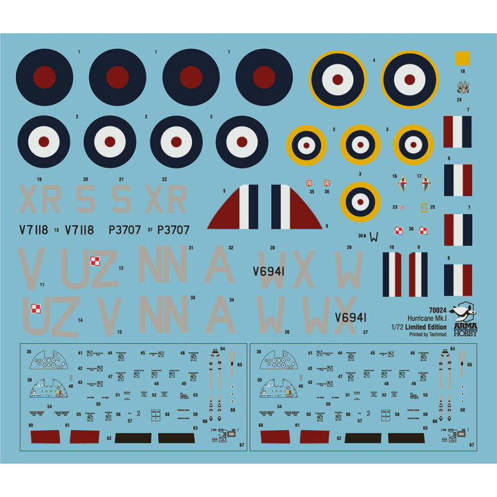 ARMA HOBBY 1/72 HURRICANE MK.I ALLIED SQUADRONS (70024)