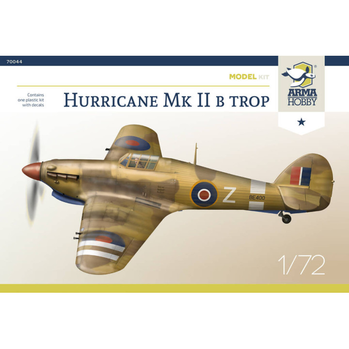 ARMA HOBBY 1/72 HURRICANE MK II B TROP MODEL KIT (70044)