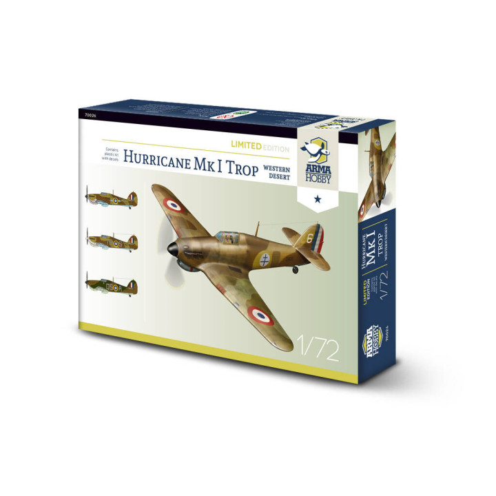 ARMA HOBBY 1/72 HURRICANE MK I TROP WESTERN DESERT (70026)