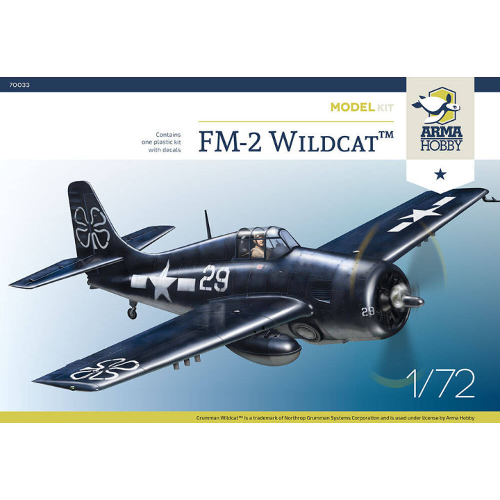 ARMA HOBBY 1/72 FM-2 WILDCAT - STAVEBNICE MODELU (70033)