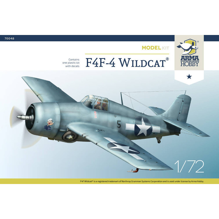 ARMA HOBBY 1/72 F4F-4 WILDCAT - STAVEBNICE MODELU (70048)