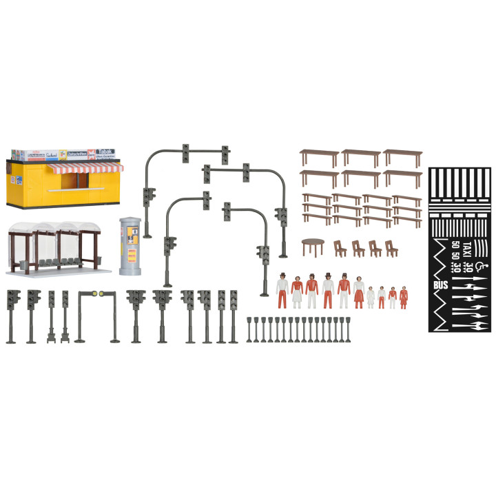 KIBRI 38102 H0 STREET ACCESSORIES