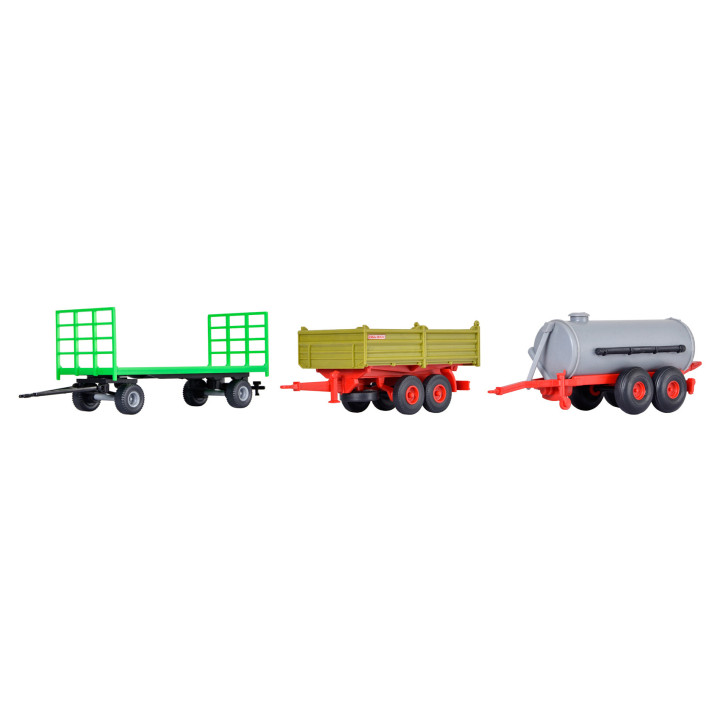KIBRI 10908 H0 ZEMĚDĚLSKÉ PŘÍVĚSY ( 3 kusy )