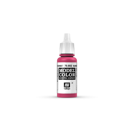 VALLEJO 041 MODEL COLOR SUNSET RED 17 ml (70802)
