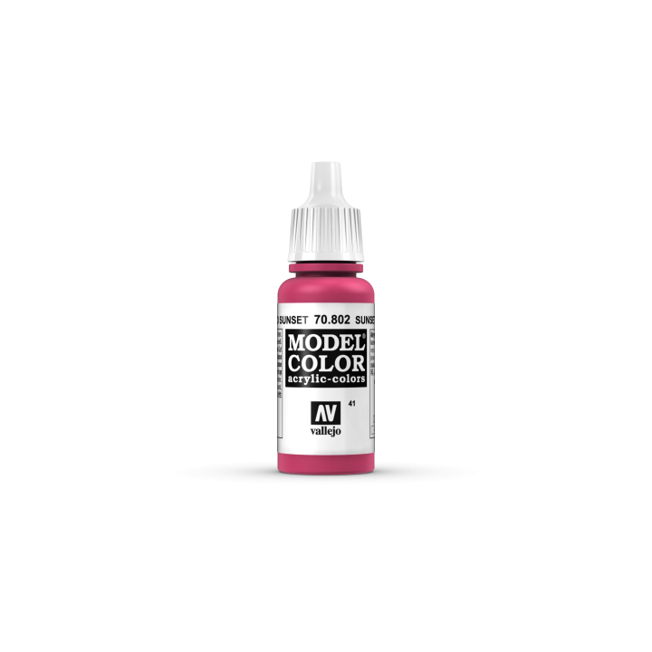 VALLEJO 041 MODEL COLOR SUNSET RED 17 ml (70802)
