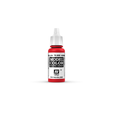 VALLEJO 028 MODEL COLOR VERMILLION 17 ml (70909)