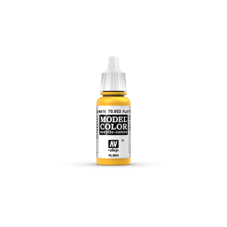 VALLEJO 015 MODEL COLOR FLAT YELLOW (70953)