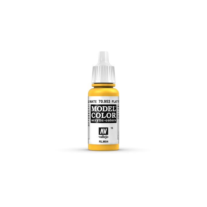 VALLEJO 015 MODEL COLOR FLAT YELLOW 17   ml (70953)