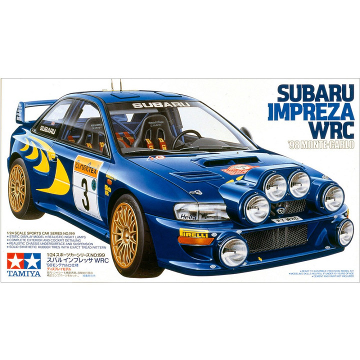 TAMIYA 1/24 CAR SUBARU IMPREZA WRC 98 MONTE CARLO 24199