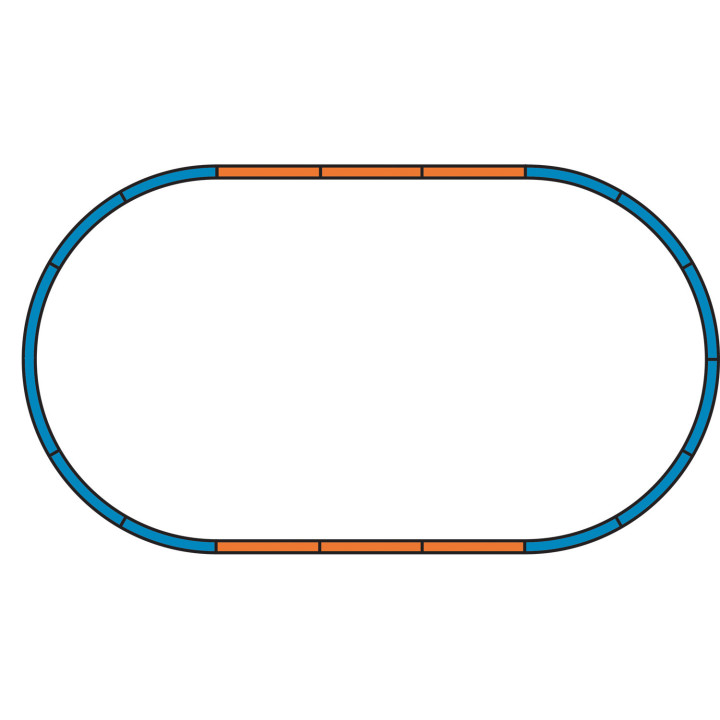 PIKO 97934 STARTOVACÍ SADA S LOKOMOTIVOU SM42 A DVOUPATROVÝMI VAGÓNY PKP VI