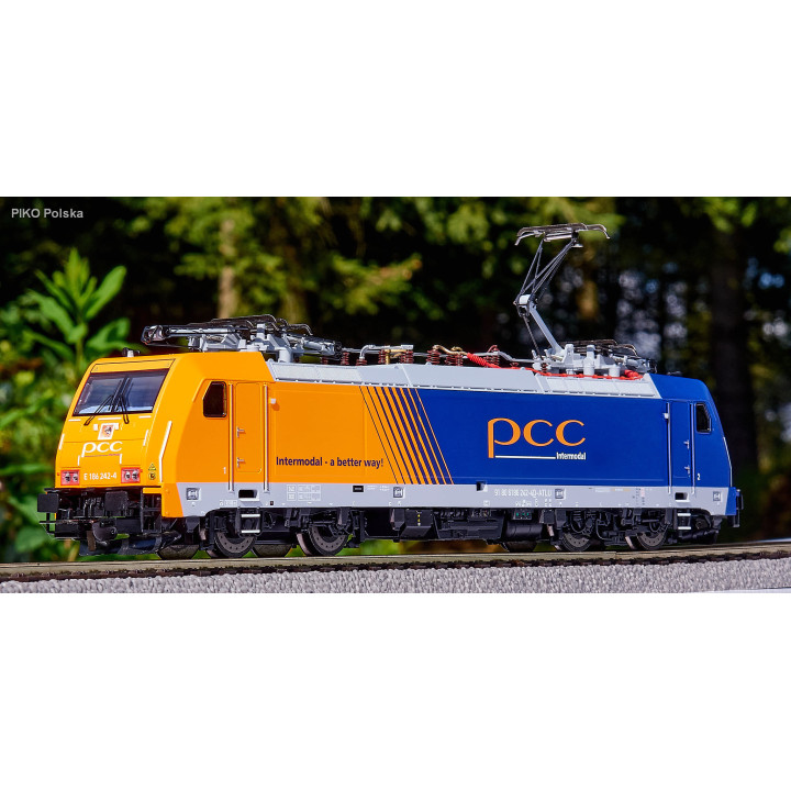 PIKO 59868 BR 186 PCC INTRMODAL VI ELECTRIC LOCOMOTIVE WITH 4 PANTOGRAPHS