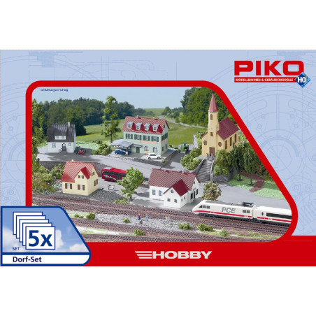 PIKO 61925 ZESTAW 5 budynków WIEŚ
