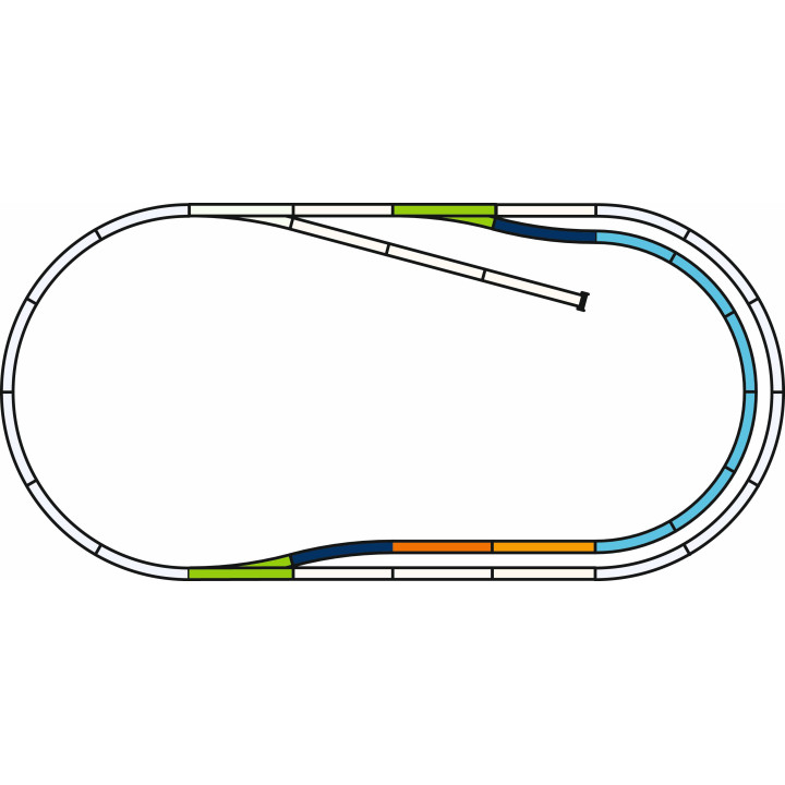 PIKO 55321 A-GLIS C-TRACK SET NA NÁSPU