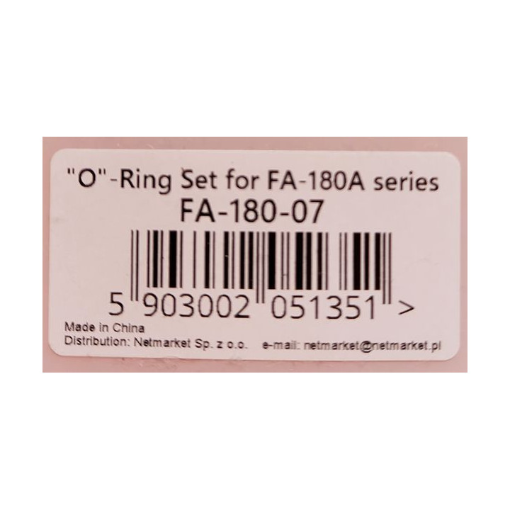 FINE-ART AIRBRUSH FA180A - ORINGS SET (FA-180-07)