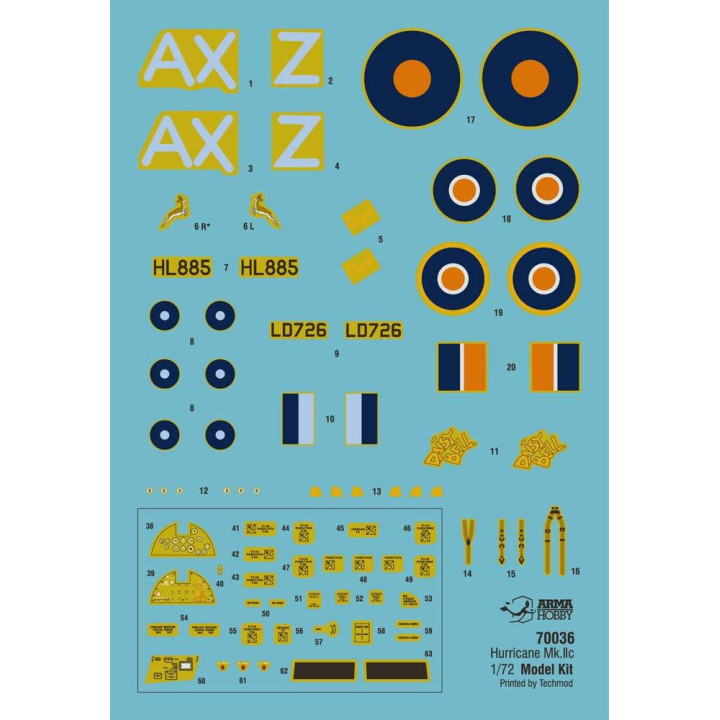 ARMA HOBBY 1/72 HURRICANE MK.IIc TROP MODEL KIT (70039)