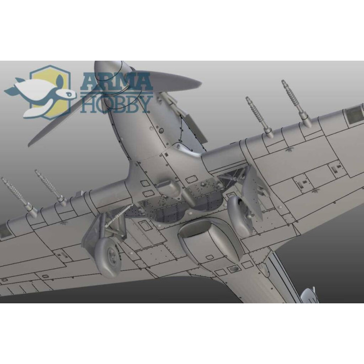 ARMA HOBBY 1/72 HURRICANE MK.IIc TROP MODEL KIT (70039)