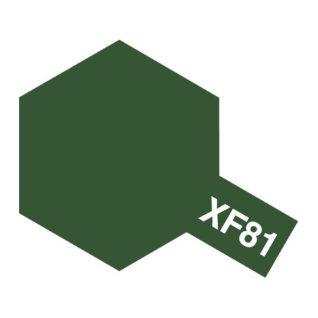 TAMIYA ACRYLIC PAINT XF-81 DARK GREEN RAF 10ml (81781)