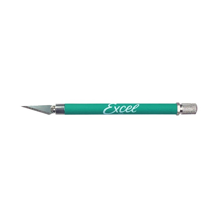 MODELÁŘSKÝ NŮŽ EXCEL K18 S POGUMOVANOU RUKOJETÍ ZELENÝ (EX16022)
