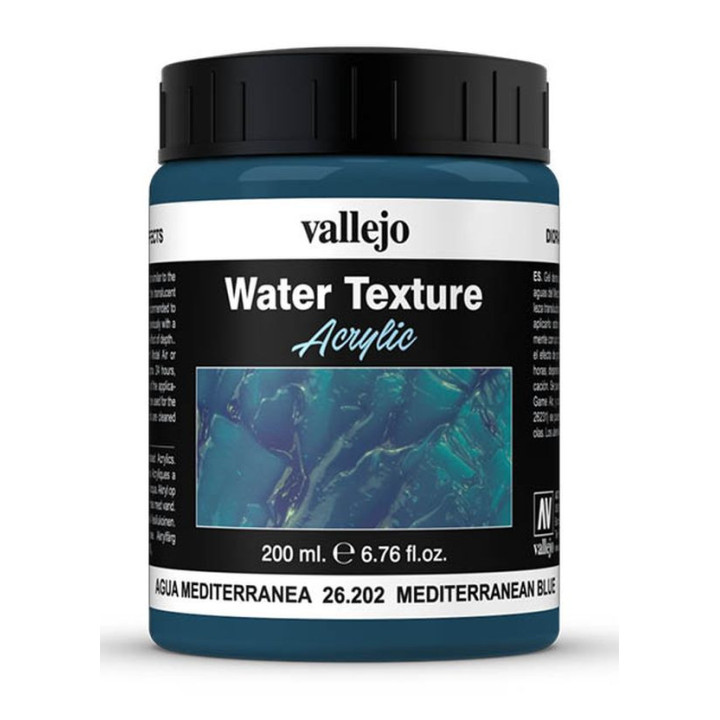 VALLEJO 26202 MEDITERRANEAN BLUE WATER TEXTURE 200ml