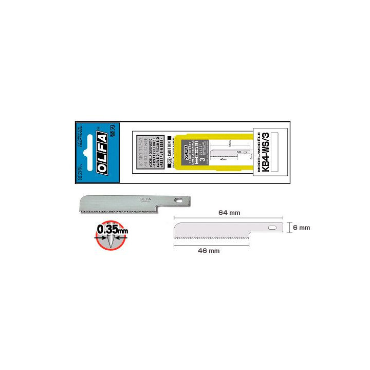 OLFA SCALPEL BLADES AK-1/AK-4 BALL (KB4-WS/3)