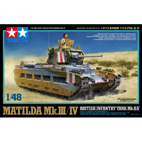 TAMIYA 1/48 MATILDA MK.III/IV - BRITISH INFANTRY TANK MK.IIA (32572)