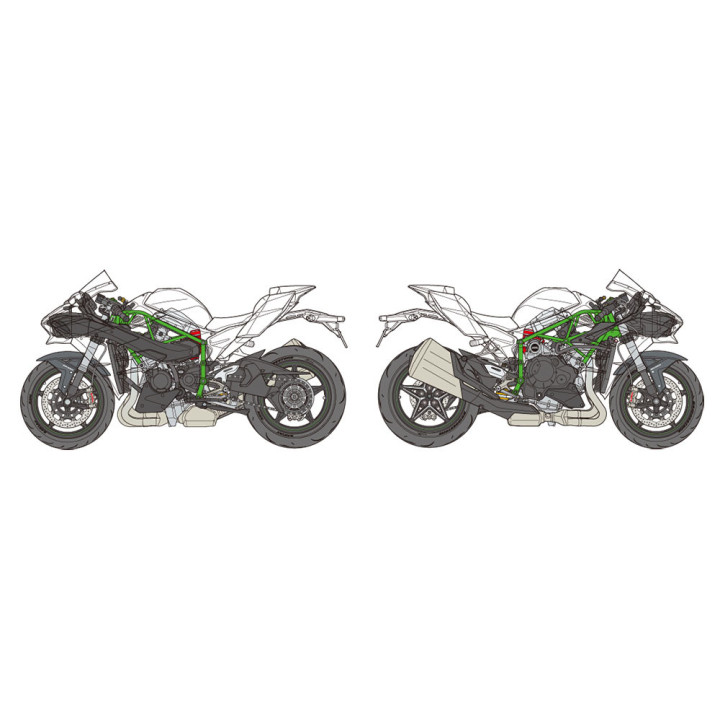 TAMIYA 1/12 KAWASAKI NINJA H2 CARBON (14136)