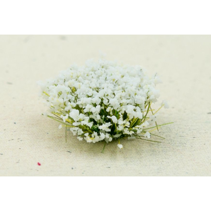 MALÍŘSKÉ KOVÁŘSKÉ KVĚTINY 6 mm BÍLÉ MYRTHE (2623) / 5 kusů