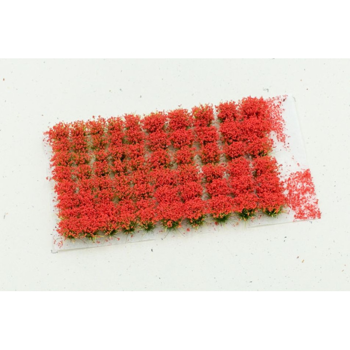 MALÍŘSKÉ KOVÁŘSKÉ KVĚTINY 6 mm ČERVENÝ PŘÍVĚSEK (2626) 5 kusů