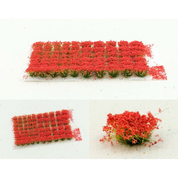 PAINT FORGE FLOWERS 6 mm RED CHARM (2626) 5 pieces