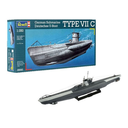 REVELL 1/350 GERMAN SUBMARINE TYPE VII C (05093)