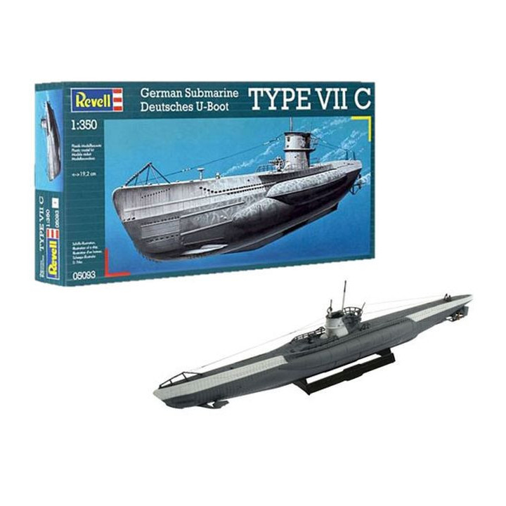 REVELL 1/350 GERMAN SUBMARINE TYPE VII C (05093)