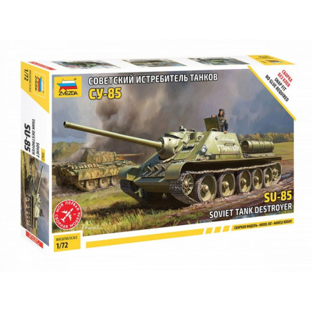 ZVEZDA 1/72 SOVĚTSKÝ STÍHAČ TANKŮ SU-85 (5062)