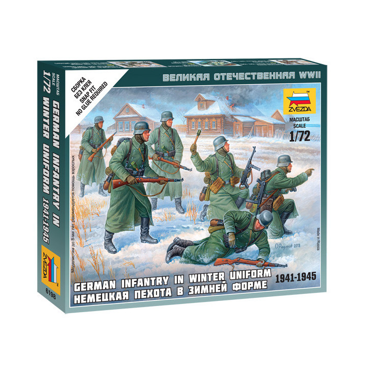ZVEZDA 1/72 NĚMECKÁ PĚCHOTA (6198)