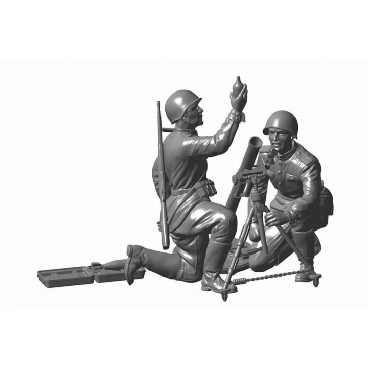 ZVEZDA 1/35 SOVIET MOTORCYCLE M-72 WITH MORTAR (3651)