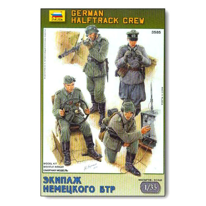 ZVEZDA 1/35 HALFTRACK CREW (3585)