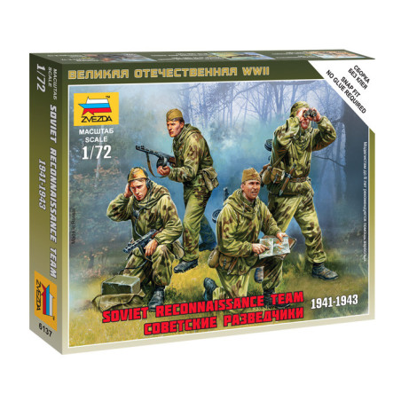 ZVEZDA 1/72 SOVĚTSKÝ PRŮZKUMNÝ TÝM (6137)