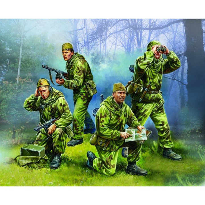 ZVEZDA 1/72 SOVĚTSKÝ PRŮZKUMNÝ TÝM (6137)