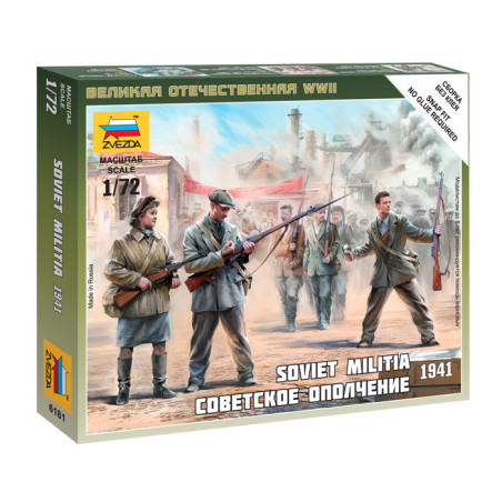 ZVEZDA 1/72 SOVIET MILITIA 1941 (6181)
